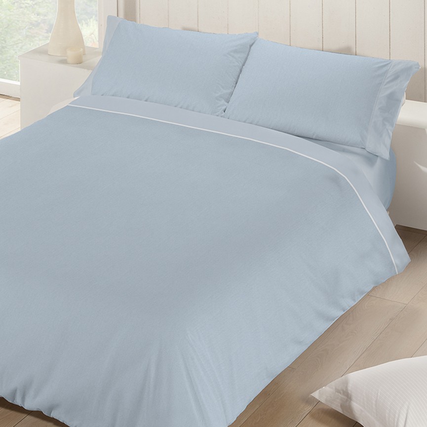Funda nórdica algodón percal reversible. Cama 150-160cm., Ropa de cama y  textil para dormitorio